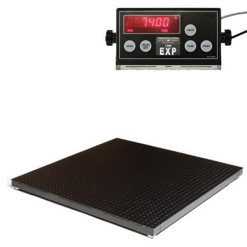 Pennsylvania Scale MS6674-2424-2K Mild Steel 24 x 24 Inch Floor Scales Legal for Trade 2000 x 0.5 lb