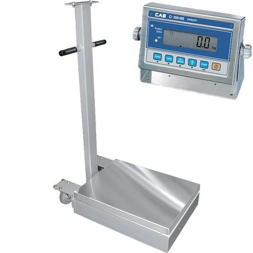 CAS TR2S-1000S-CI-2001BS Transit 2 Stainless Steel 18 x 24 Platform with CI-2001BS 1000 x 0.2 lb