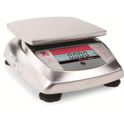 Ohaus Valor 3000 Xtreme V31XW6 Compact Scale Legal for Trade  Washdown 6000 x 2 g