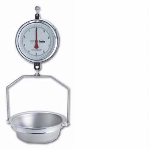Chatillon 4215DD-X-AS Mechanical Hanging 9 inch Scale with AS Pan, Double Dial, 15 lb x 1/2 oz