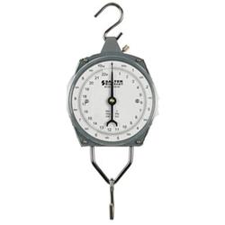 Salter Brecknell 235-6S-220/100 Dual-Marked Mechanical Hanging Scale, 220lb  Capacity, 1lb Increments, Corrosion Resistant