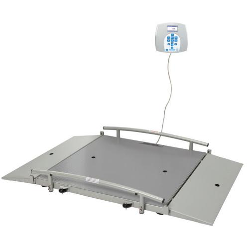 Health O Meter 2650KL Portable 31.5 x 31.5 inch Wheelchair Scale 1000 x 0.2 lb