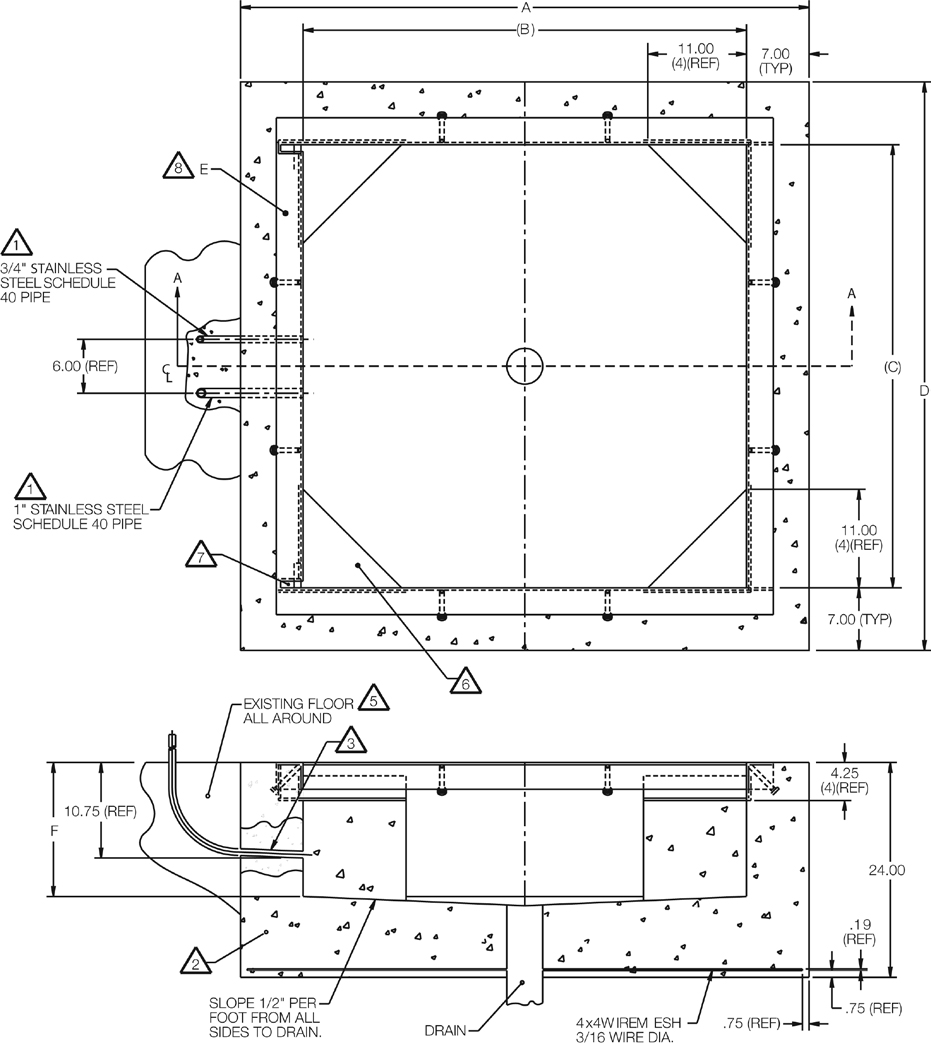 Pit Frame Dims