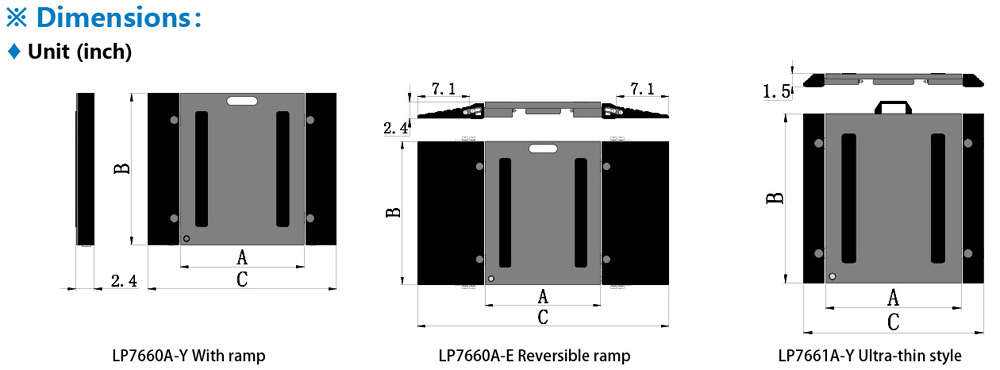LP-Scale LP766XB Wheel Scales