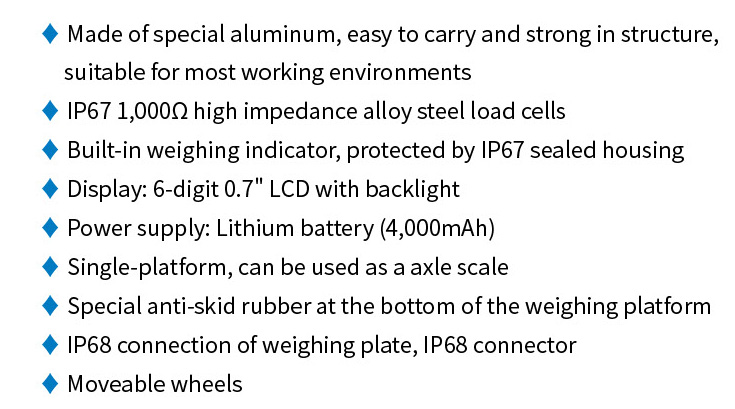 LP-Scale P7660B Axle Scales