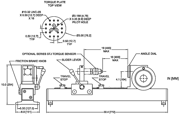 Mark-10 TSTH Hand Wheel Manual Test Stand